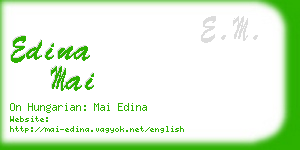 edina mai business card